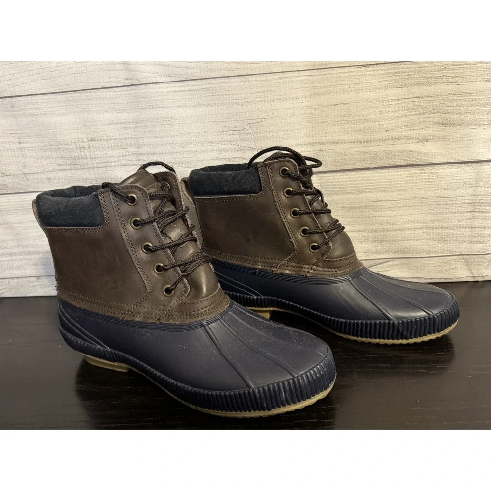 Tommy Hilfiger TM Charlie Duck Boots Men's Size 10 Waterproof Leather